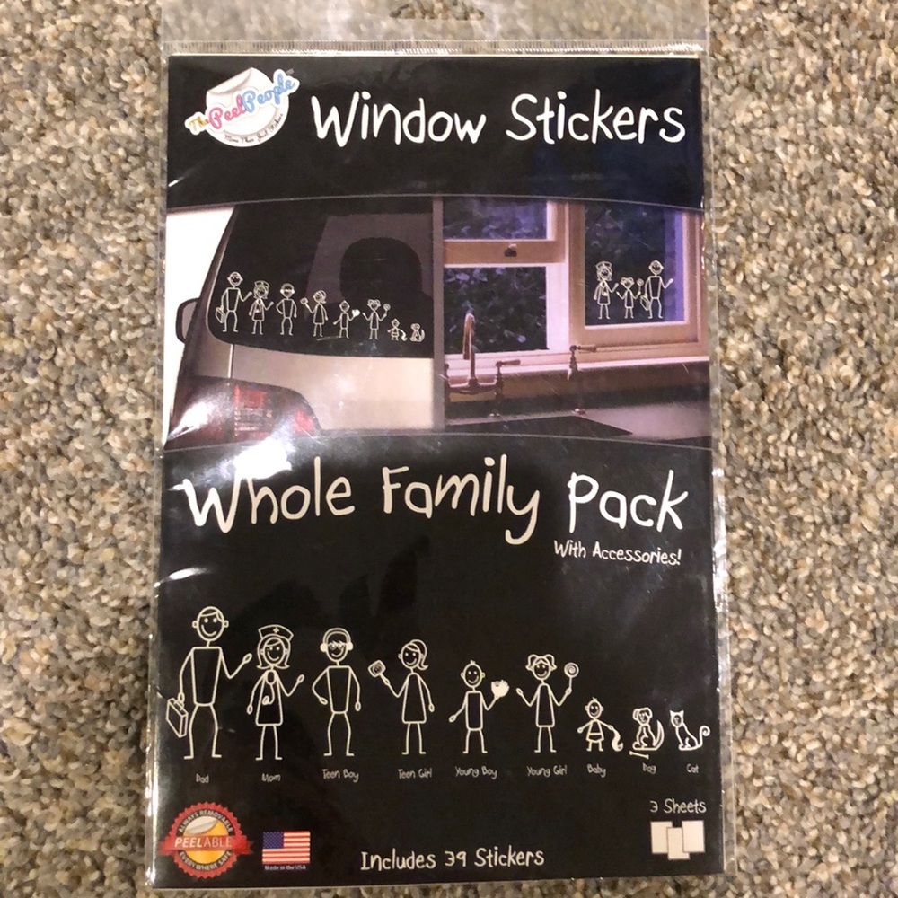 Family pack stickers
